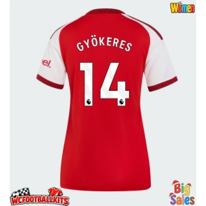 Arsenal Viktor Gyokeres #14 Replica Home Stadium Shirt for Women 2026-27 Short Sleeve